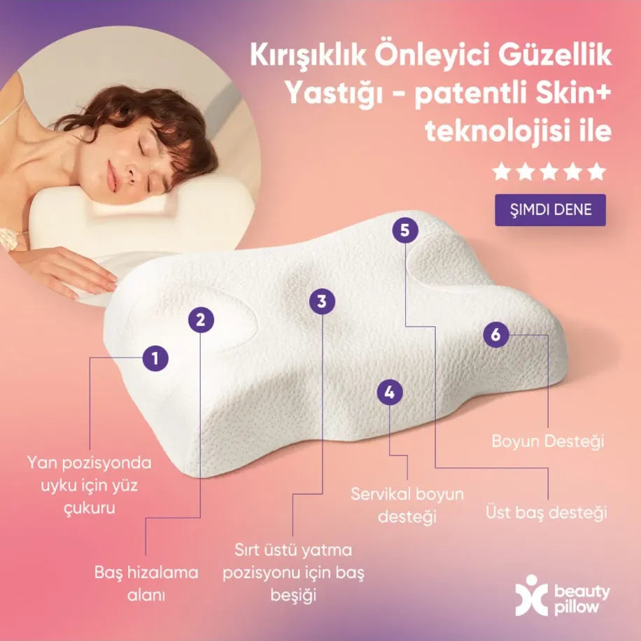 ORTOPEDİK KIRIŞIKLIK ENGELLEYİCİ GÜZELLİK YASTIĞI