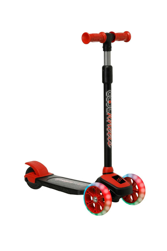 LED Işıklı 3 Tekerlekli Yükseklik Ayarlı ( Pembe, Mavi, Sarı, Kırmızı ) Scooter