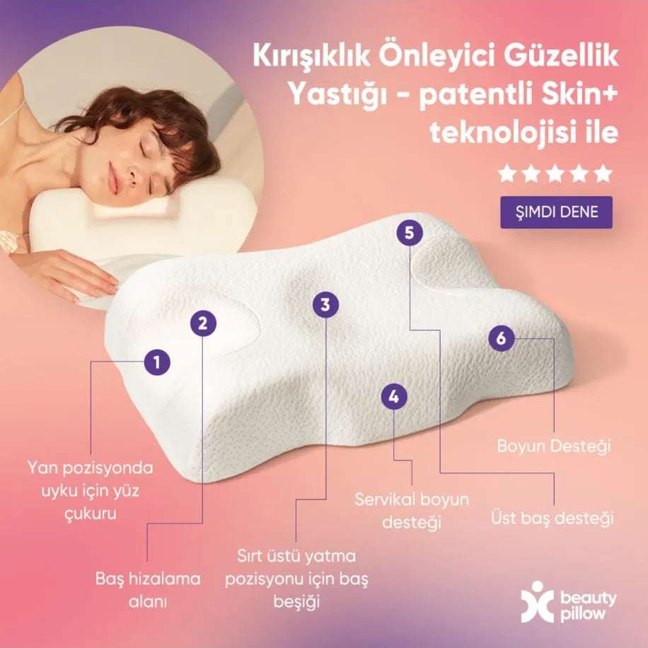 ORTOPEDİK KIRIŞIKLIK ENGELLEYİCİ GÜZELLİK YASTIĞI